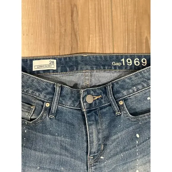 Gap Jeans, Retro Splatter Paint, 80's, Size 28 KB96 - Picture 3 of 3